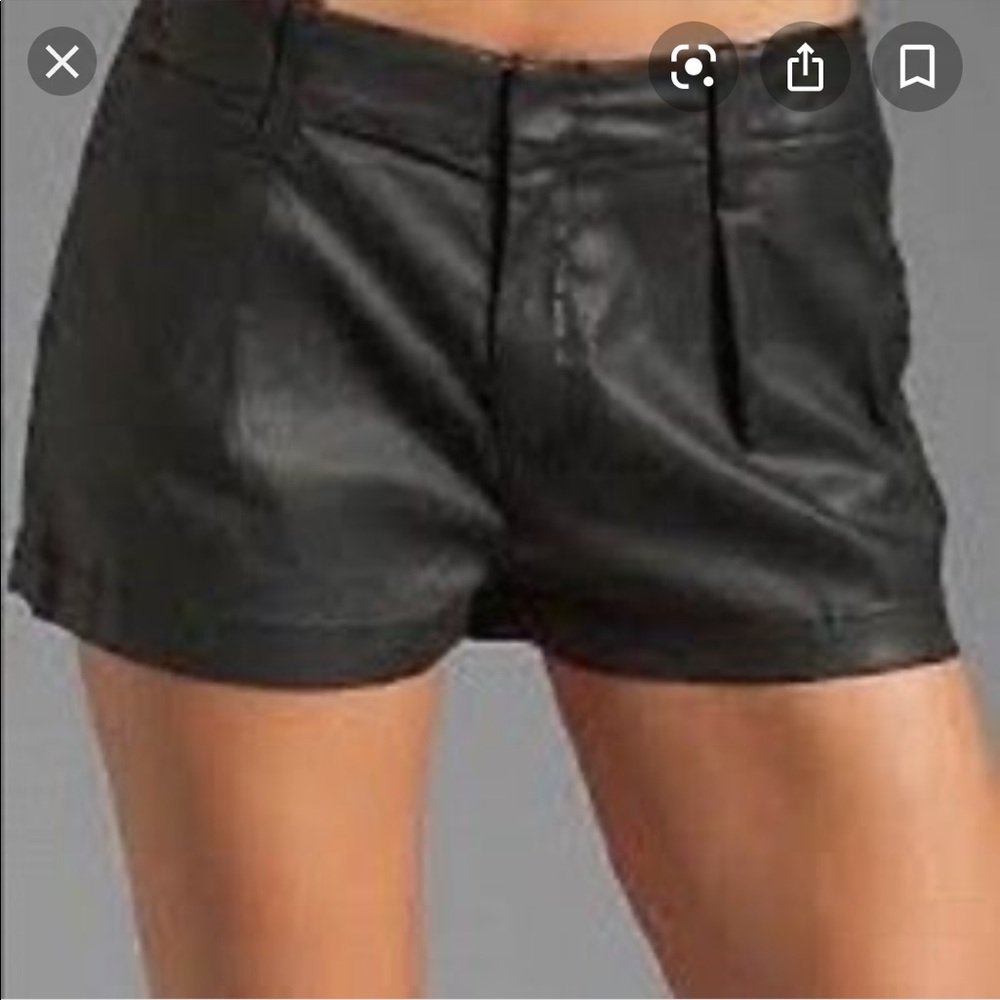 Seven for all mankind faux leather shorts!